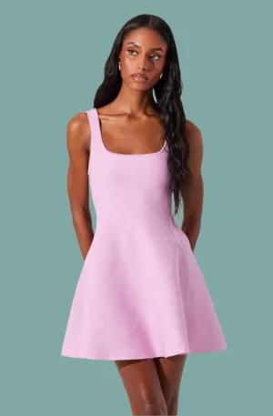 Lucile Mini Sweater Skater Dress Fall Outfit