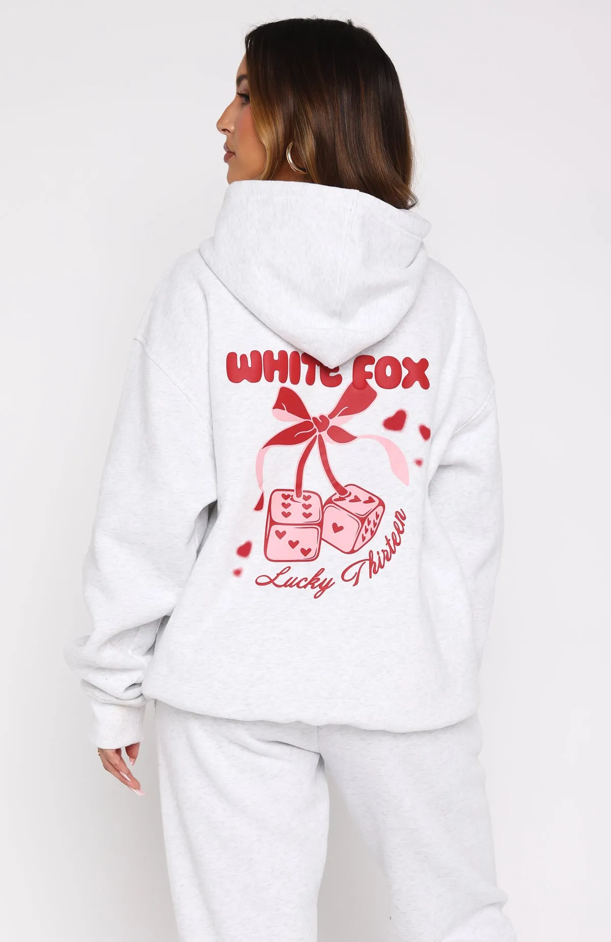 Lucky Thirteen Cheyenne Oversized Hoodie Grey Marle Cool Weather