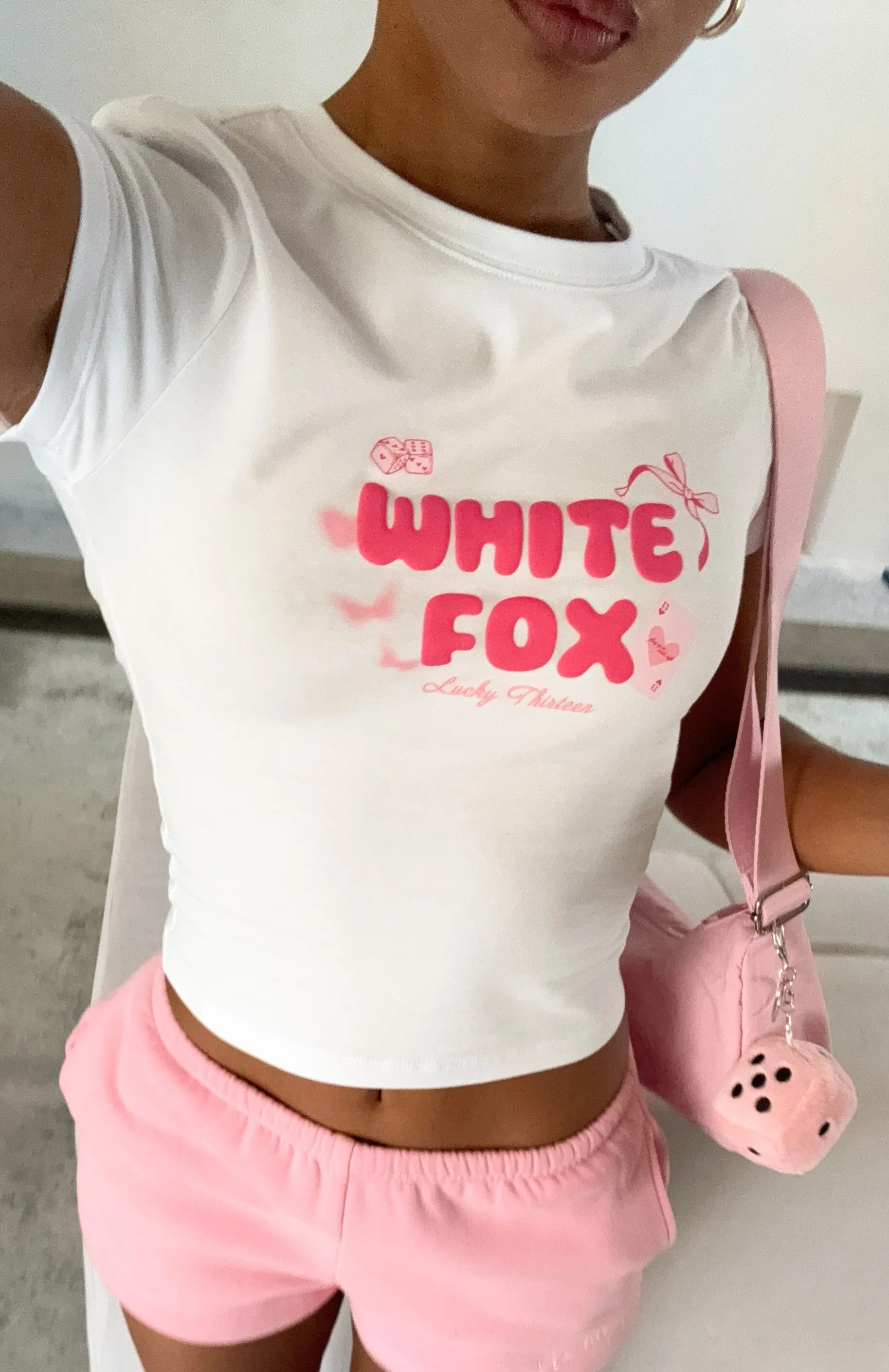 Lucky Thirteen Stephanie Baby Tee White Bohemian style SoftLining