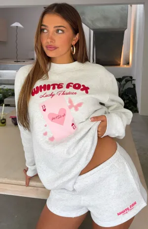 Home Style Lucky Thirteen Stephanie Lounge Shorts Grey Marle