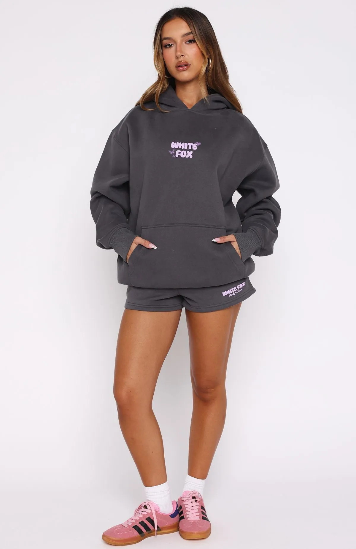 Lucky Thirteen Stephanie Lounge Shorts Volcanic FineGauge Knit Minimal Comfort