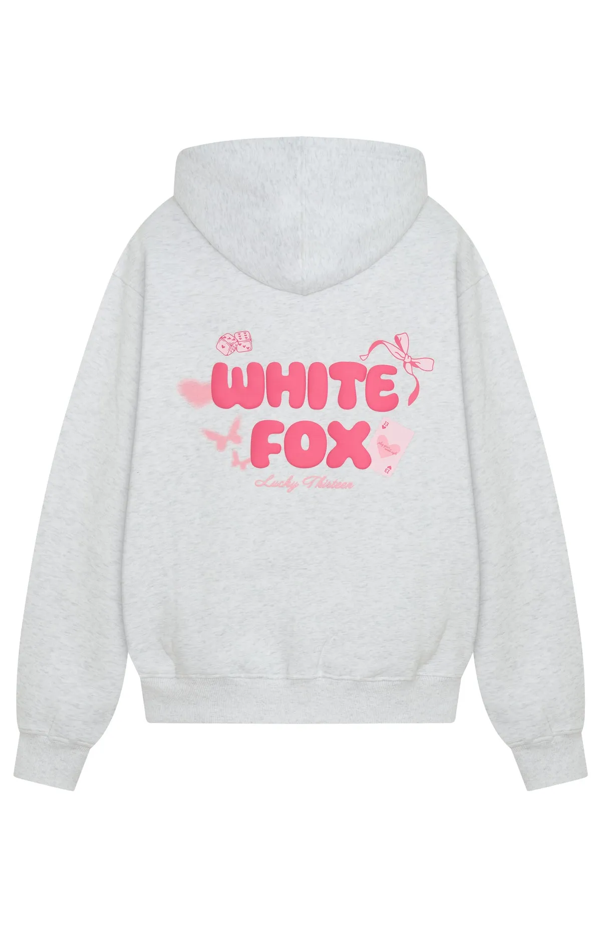 Lounge Outfit Anti Pilling Technology Lucky Thirteen Stephanie Oversized Hoodie Grey Marle