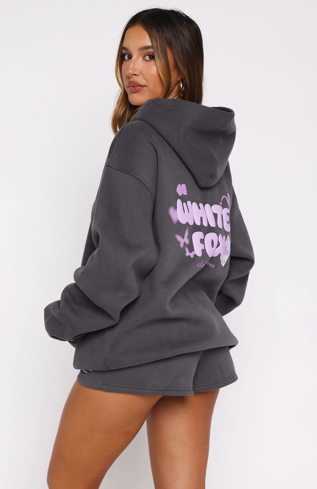 Casual Cool Lucky Thirteen Stephanie Oversized Hoodie Volcanic