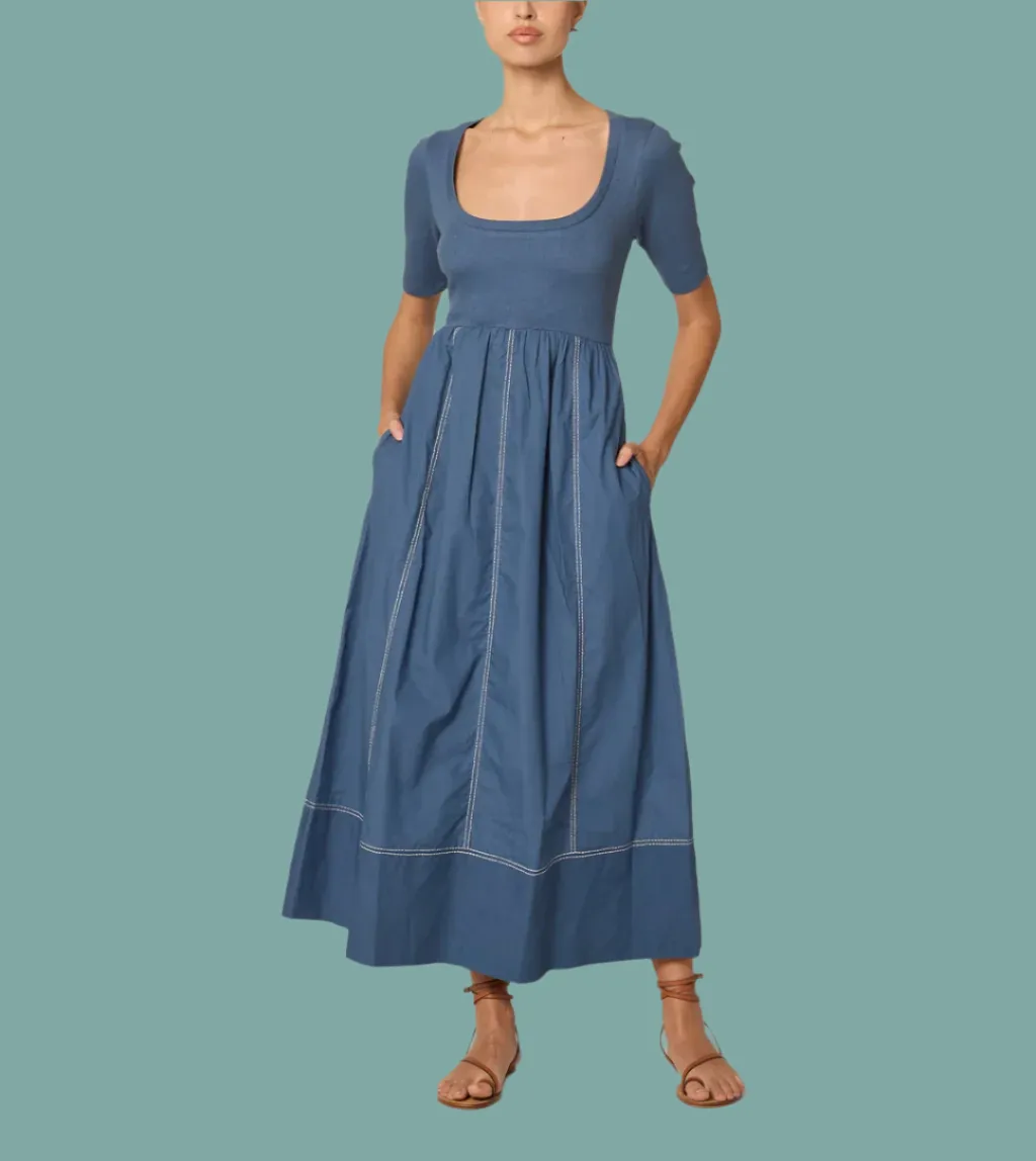 Luna Ankle Dress Zero Waste Cut Pattern