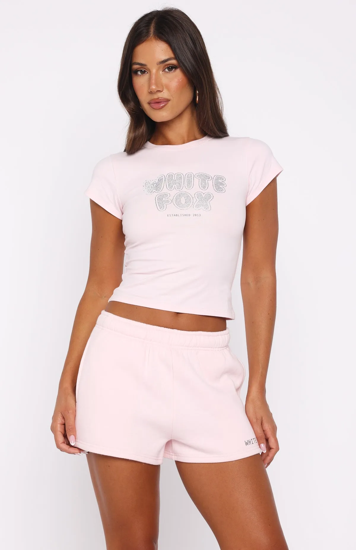 Contrast Stitch Forever Is Ours Lounge Shorts Cupcake