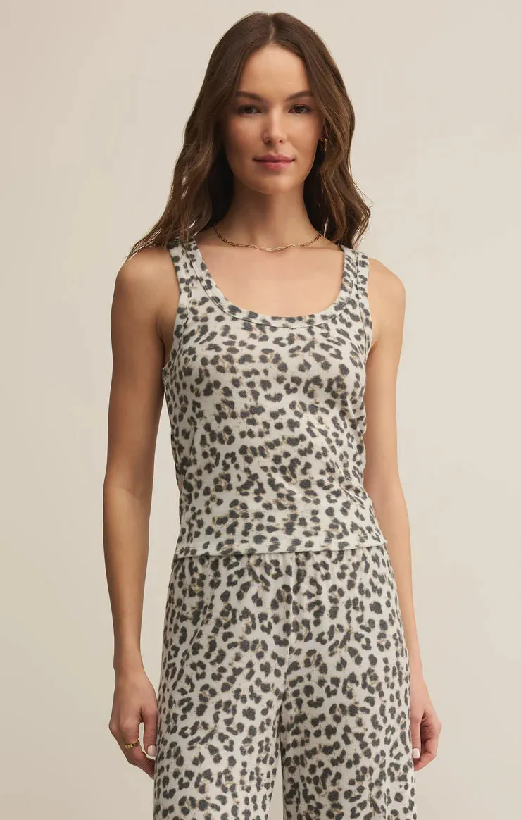 Durable Fiber Blend Luxe Leopard Tank