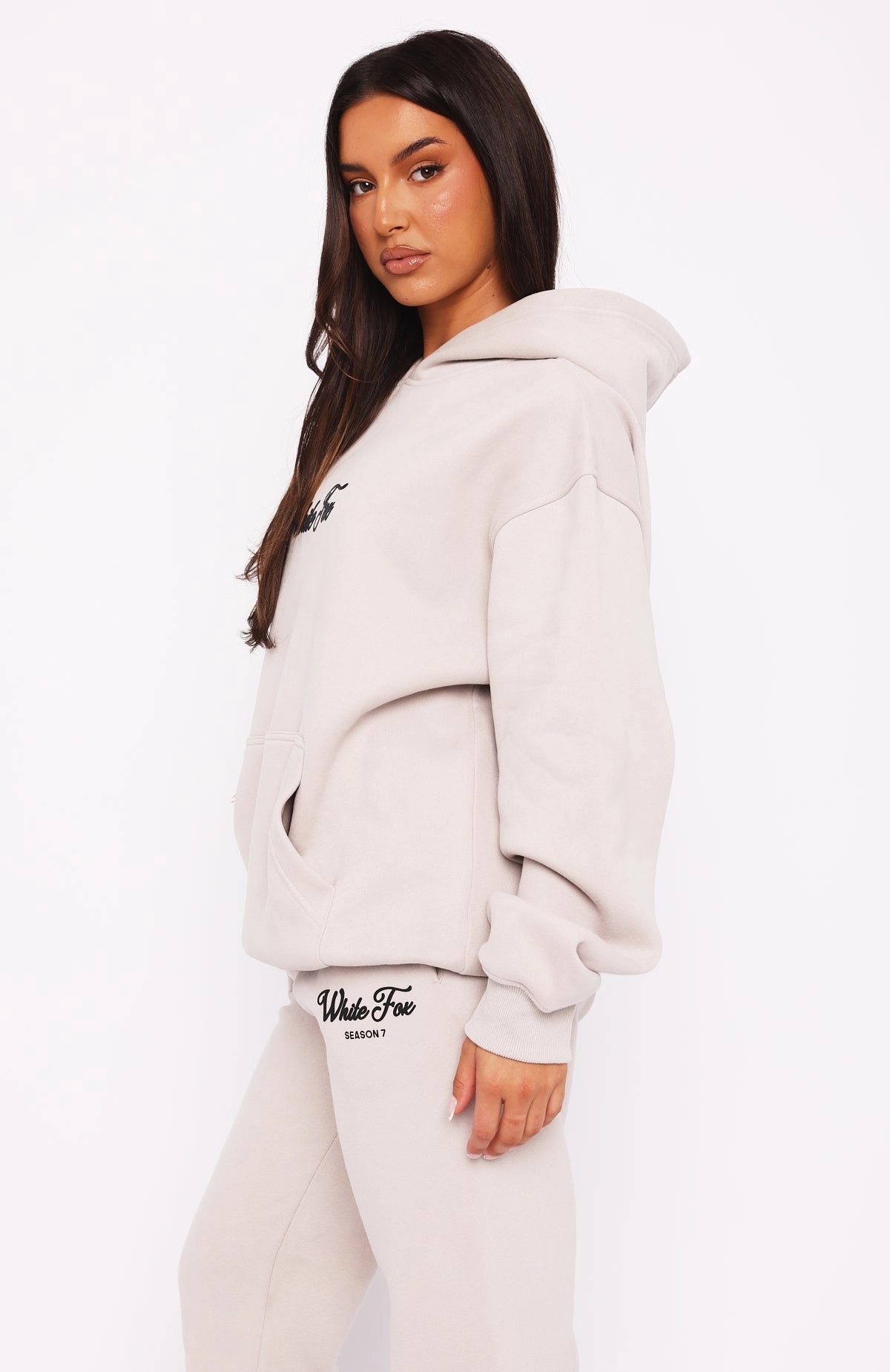 Season 7 Oversized Hoodie Overcast Soft Ribbed Texture