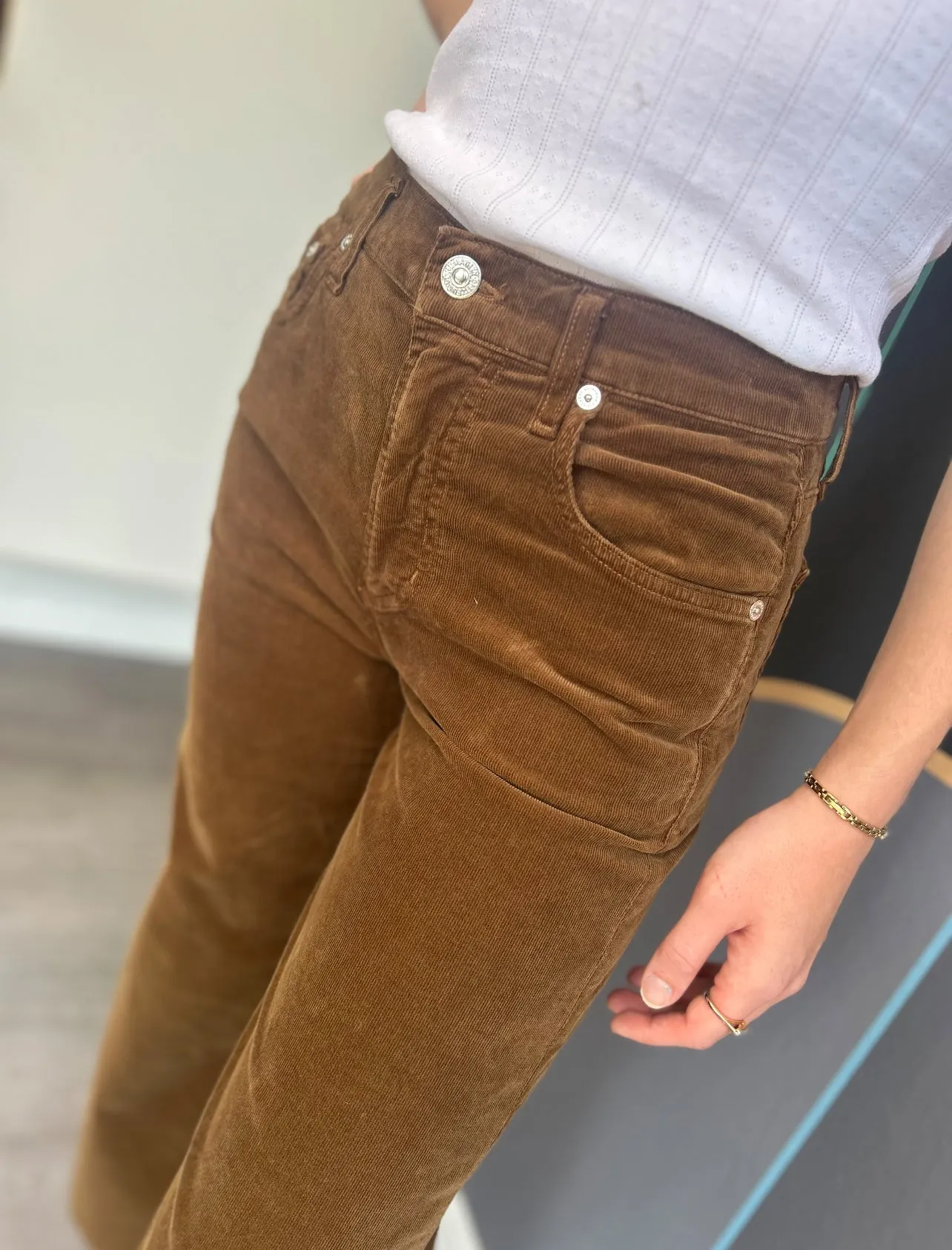 Lyra Wide Leg Crop - Corduroy Manuka Sport Performance Design Tough Style