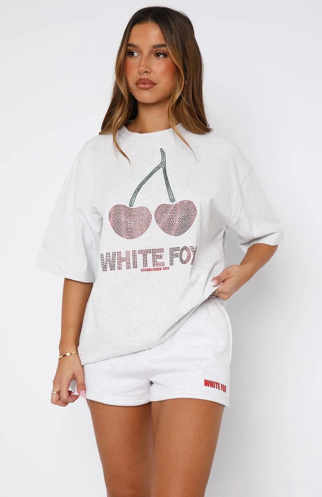 NoSlipSurface Made With Love Oversized Tee Grey Marle