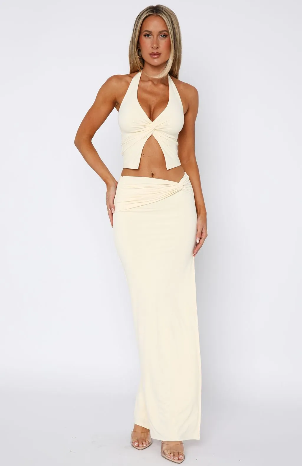 Made You Look Halter Top Bone Fashion Forward