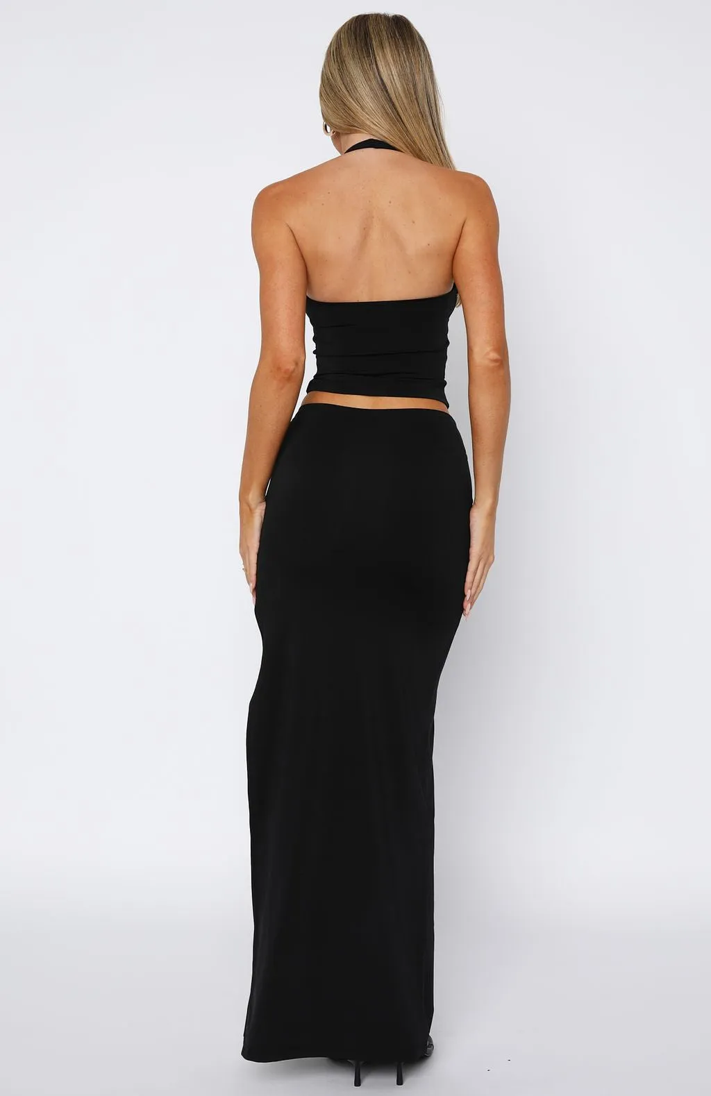 Light Wear Made You Look Maxi Skirt Black