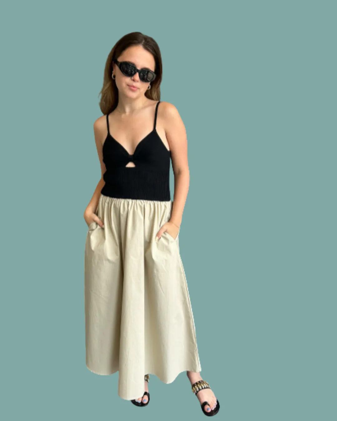 Madrid Mixed Media Dress Soft-Lining