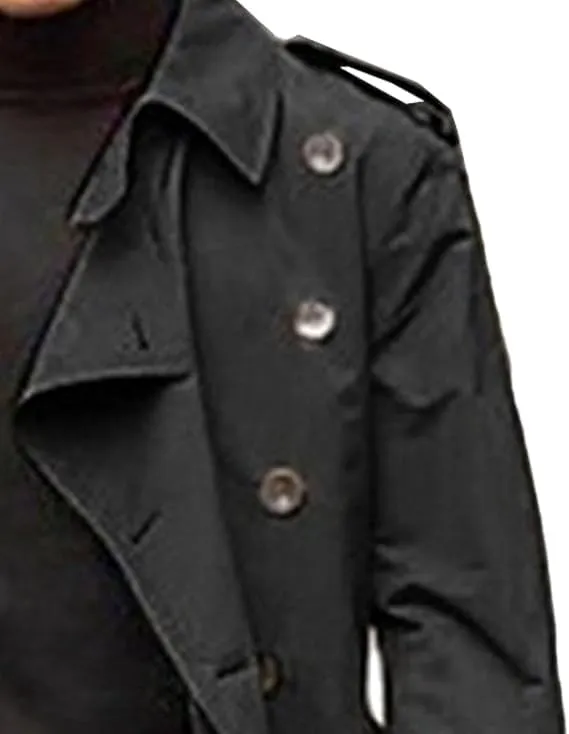 Maiyifu-GJ Men's Fall Winter Trench Coat Slim Fit Double Breasted Long Jacket Casual Lightweight Windbreaker Overcoat