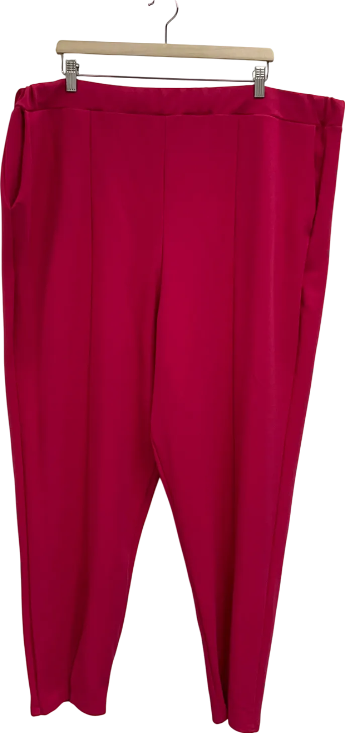 M&S Limited Collection Hot Pink Plus Size Trousers UK 28