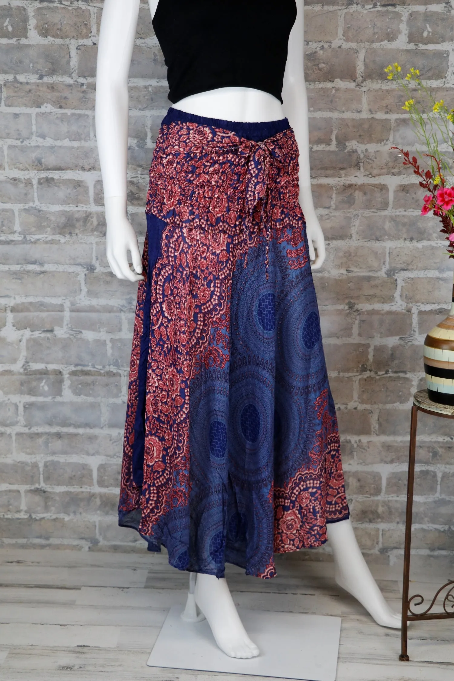 Mandala Maxi Dresses Women Skirt Beach Long Skirt Gypsy