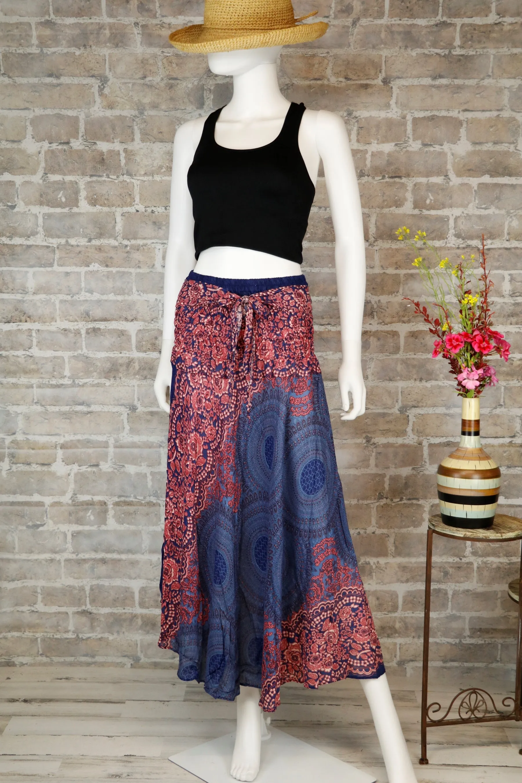Mandala Maxi Dresses Women Skirt Beach Long Skirt Gypsy