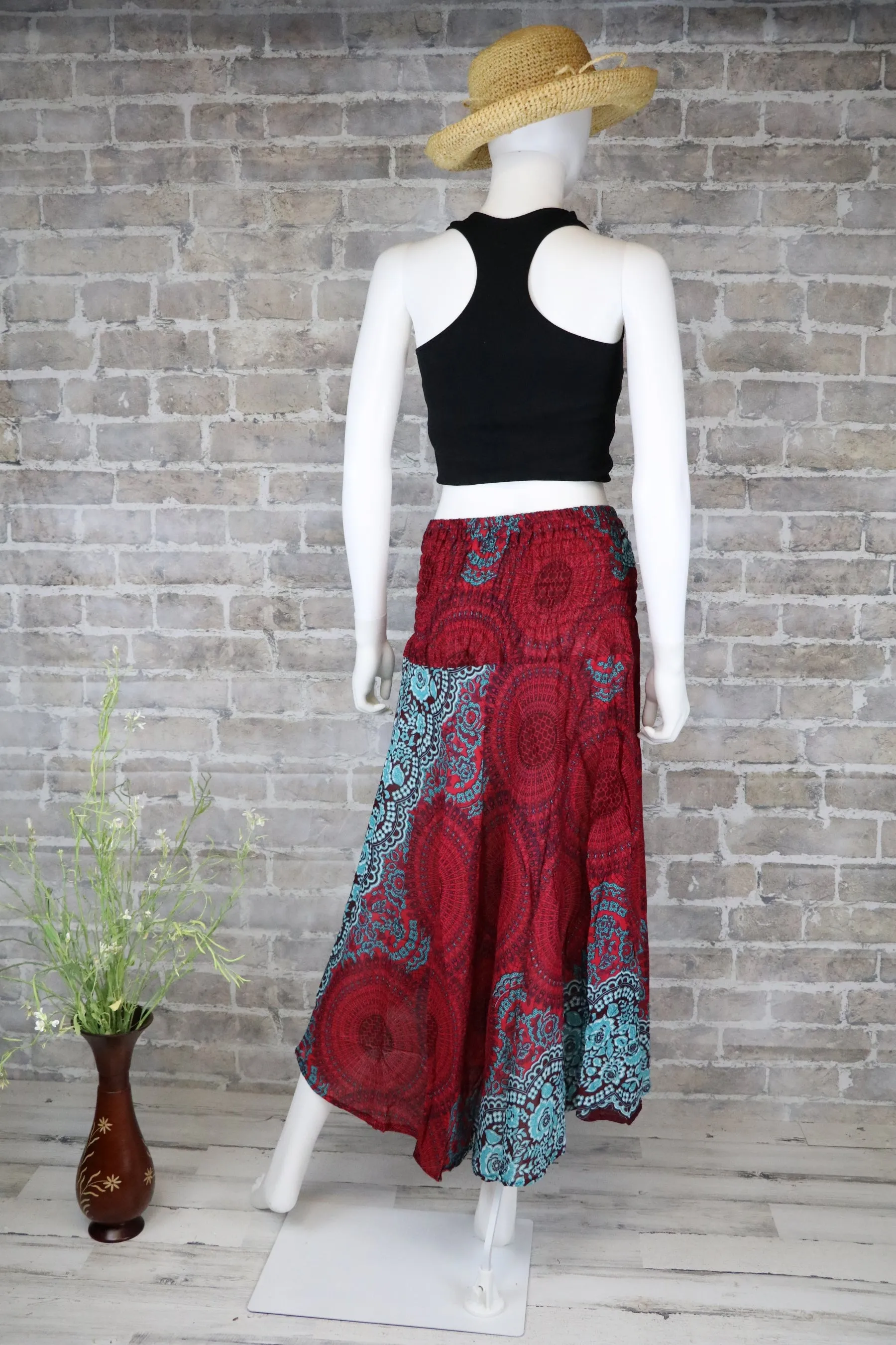 Mandala Maxi Dresses Women Skirt Beach Long Skirt Gypsy