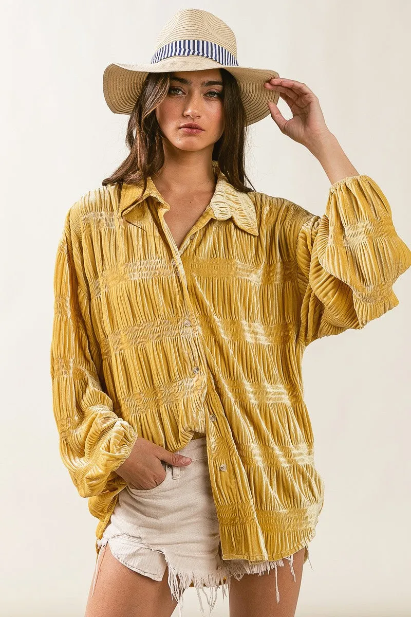 Manzanillo Novelty Velvet Button Down Shirts