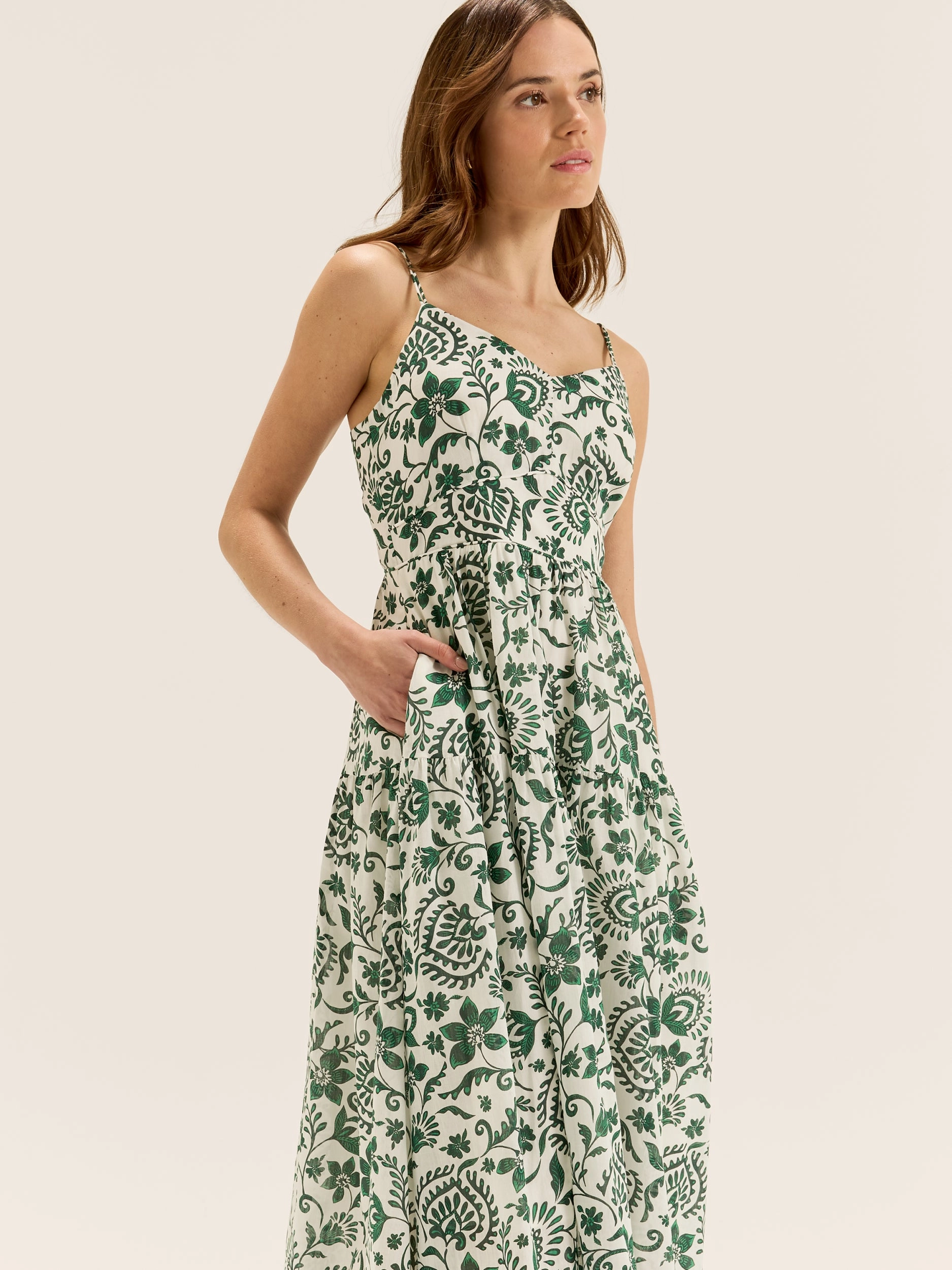 Marjorie Sundress Neutral Finish Refined Presence