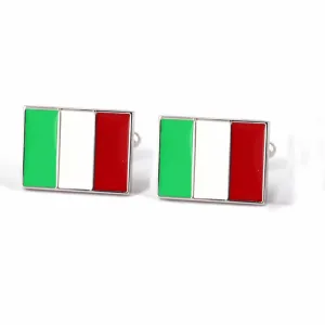 Marzthomson Italy Flag Cufflinks (Online Exclusive)