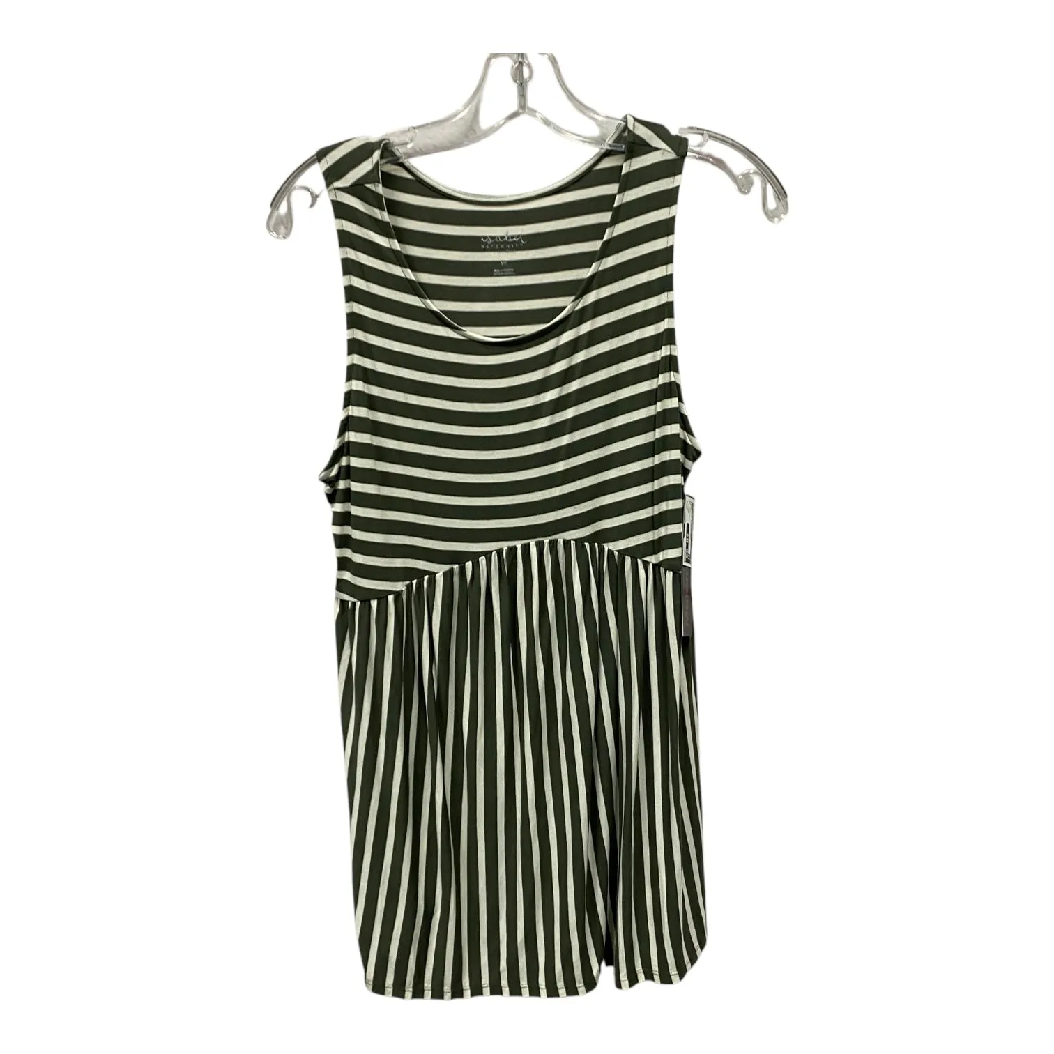 Mat Top Sleeveless By Isabel Maternity In Green, Size:Xs