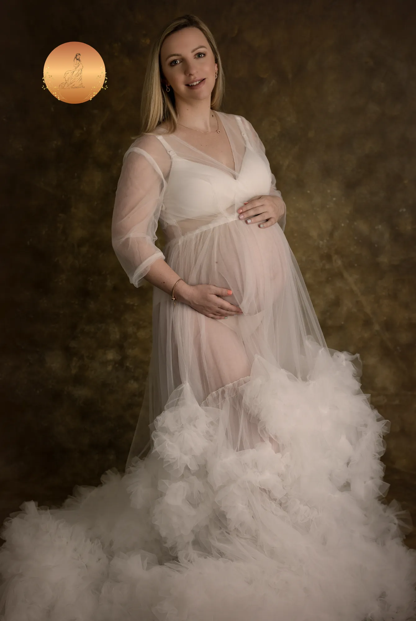 Maternity Photoshoot Dresses - Dream - White Tulle Gown - 4 DAY RENTAL
