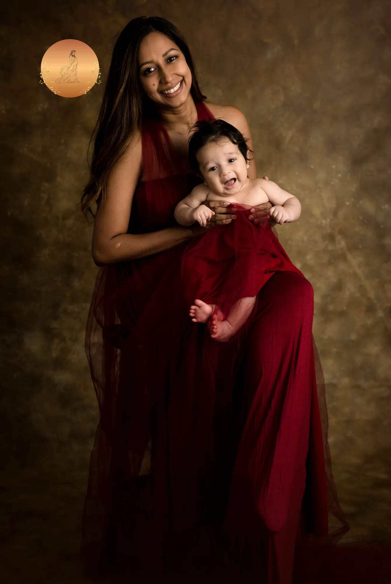 Maternity Photoshoot Dresses - Jess - Red Gown - 4 DAY RENTAL