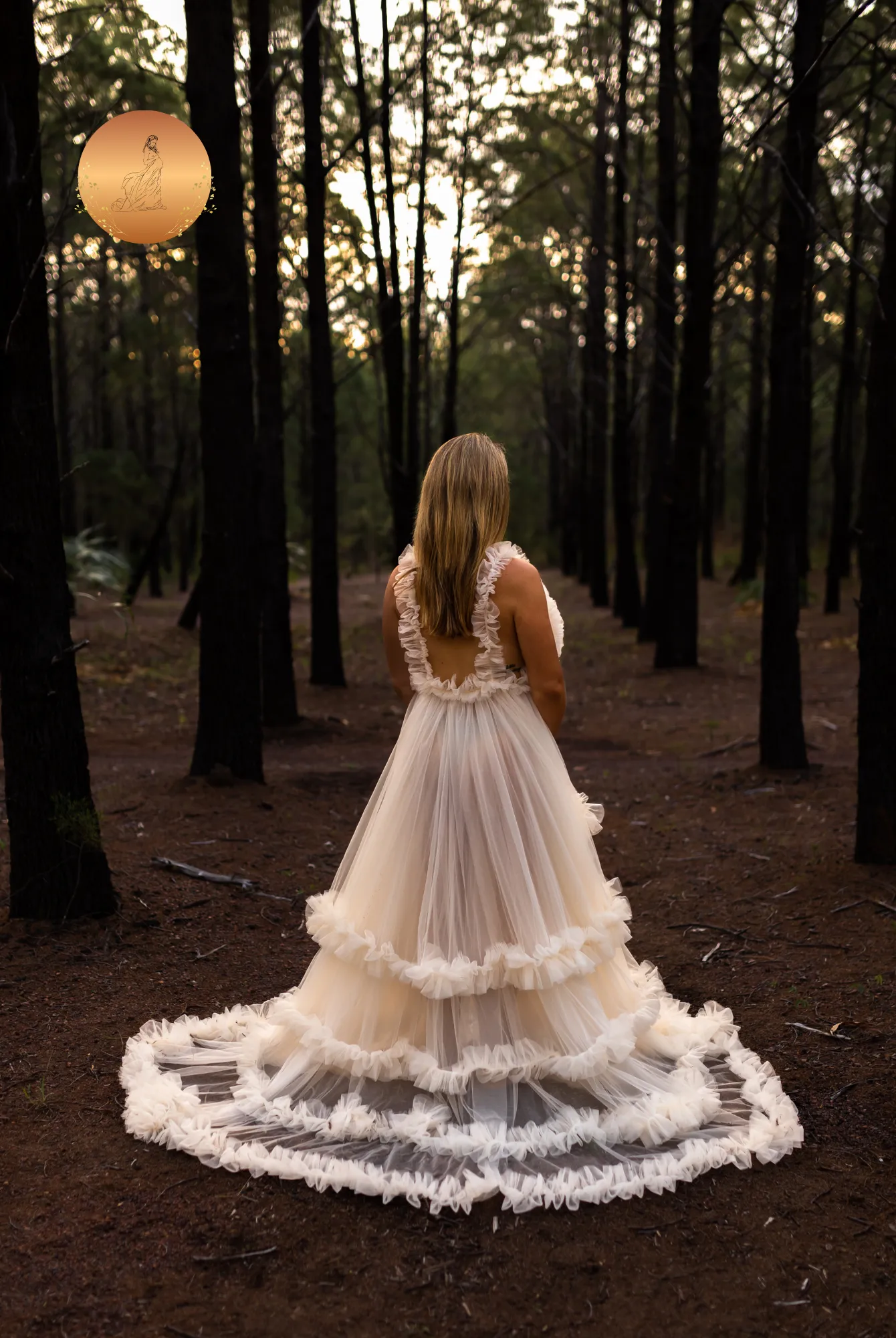 Maternity Photoshoot Dresses - Paris - Ivory Tulle Gown - 4 DAY RENTAL