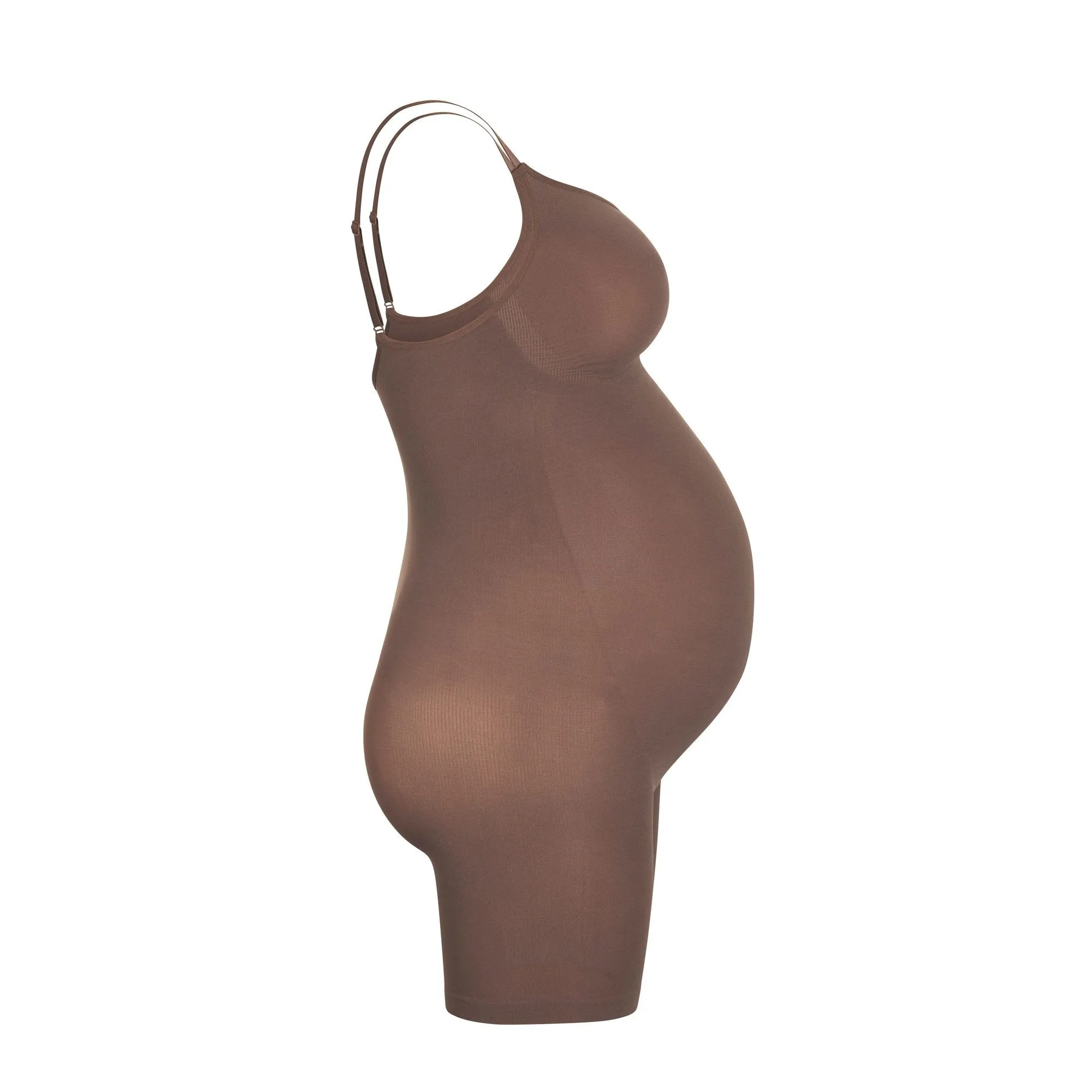 MATERNITY SCULPTING BODYSUIT MID THIGH | OXIDE