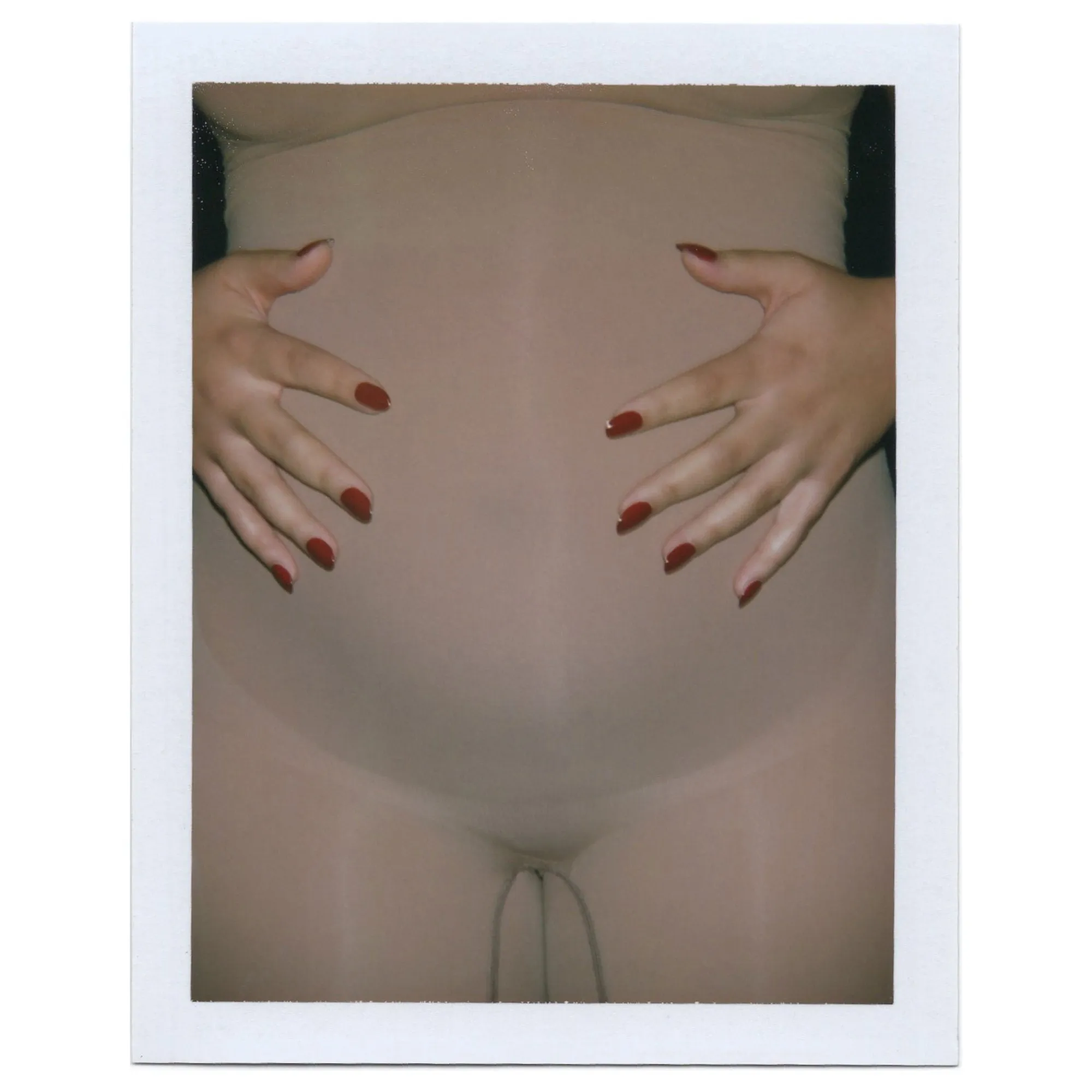 MATERNITY SCULPTING BODYSUIT MID THIGH | OXIDE
