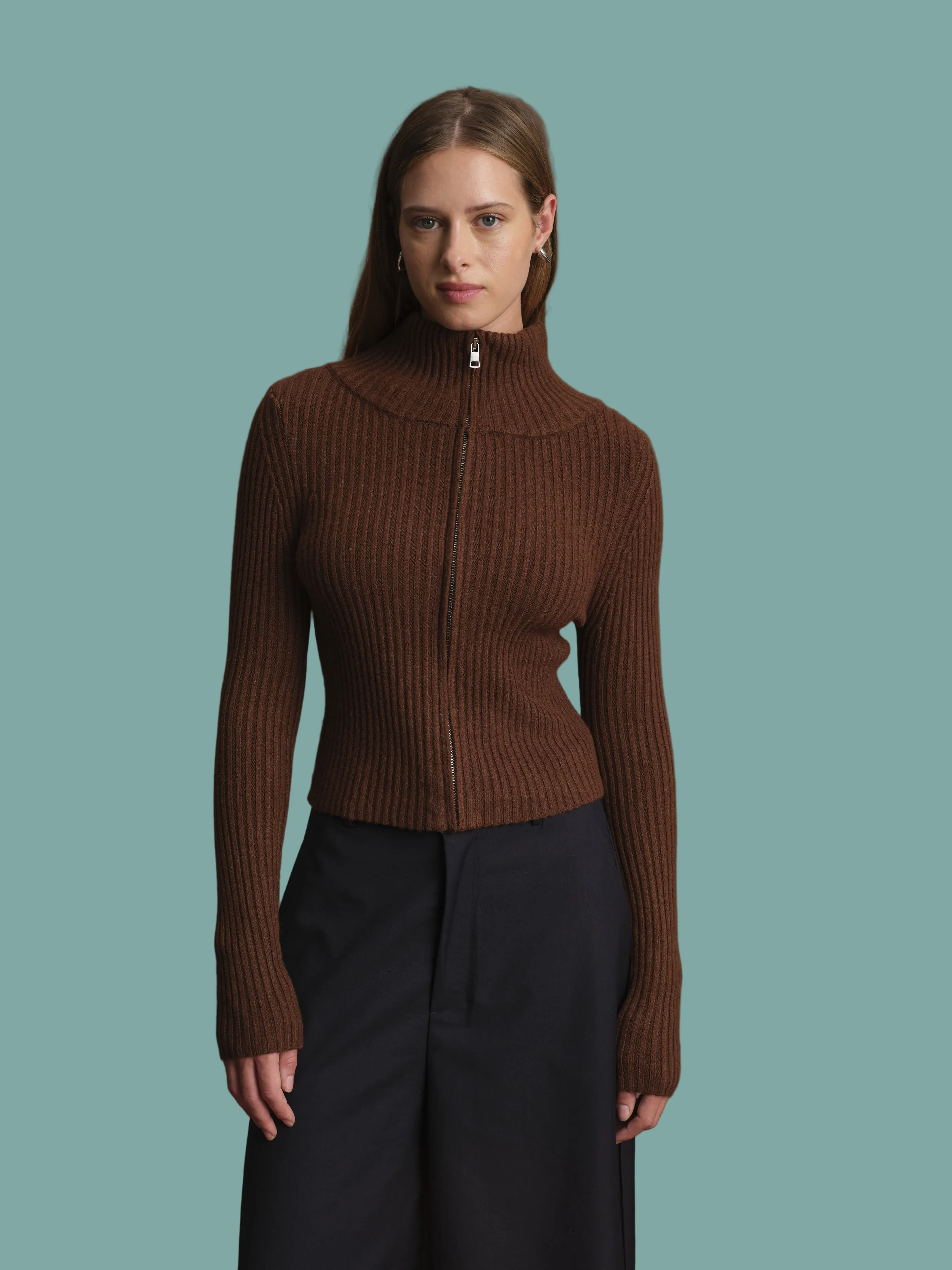 BondedSeams Fade Resistant Coating Matt Zip Up Cardigan