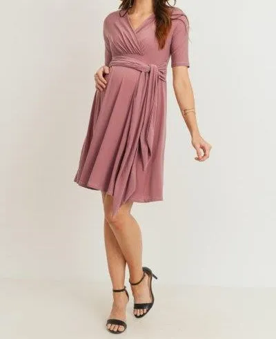 Mauve Maternity Dress - Be My Baby Dress