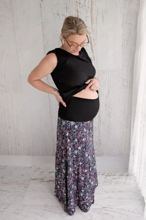 Maxi Maternity Skirt - Vintage Bloom