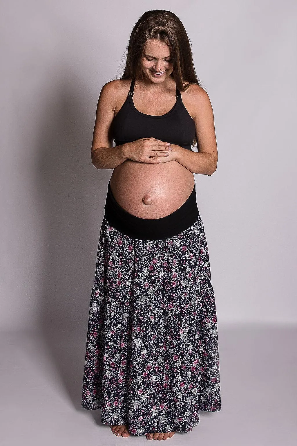 Maxi Maternity Skirt - Vintage Bloom