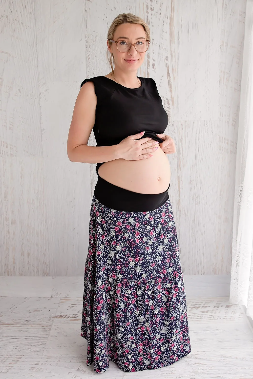 Maxi Maternity Skirt - Vintage Bloom