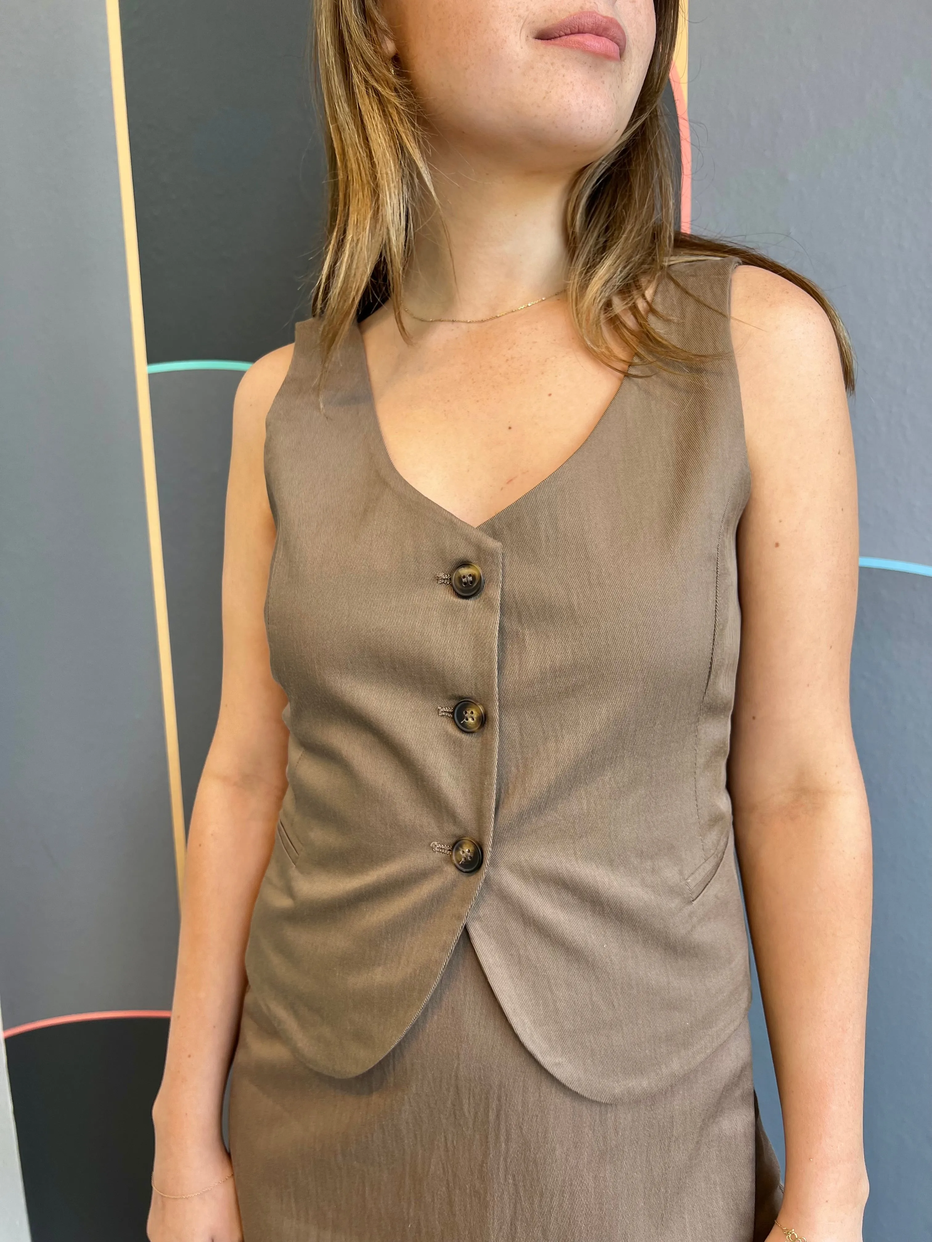 Maxial Vest ButtonDownCollar TaglessNecklineComfort