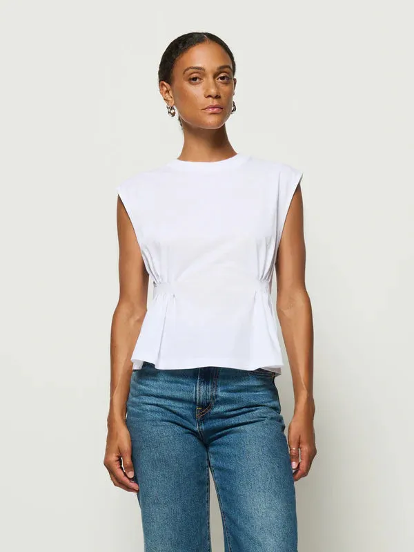 All Season Wear Fabric Meg Pleated Top
