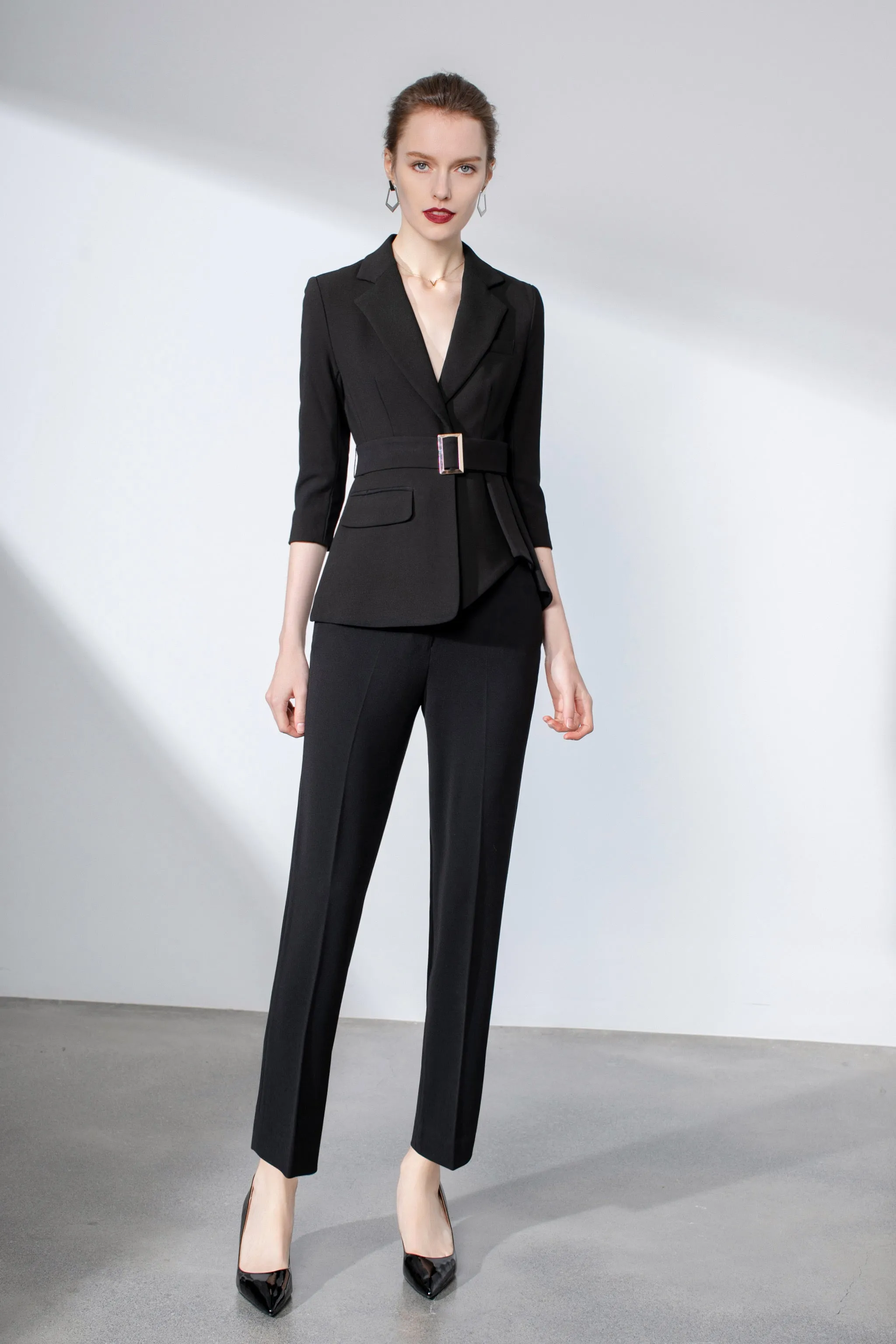 Meliora Black Trouser Suit