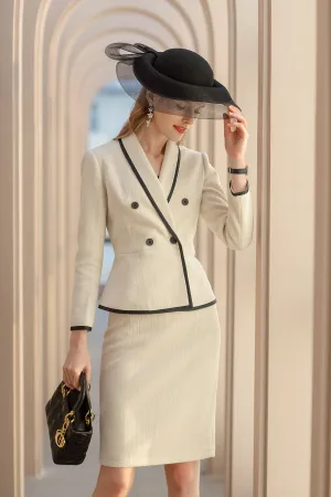 Meliora Seine Cream Skirt Suit