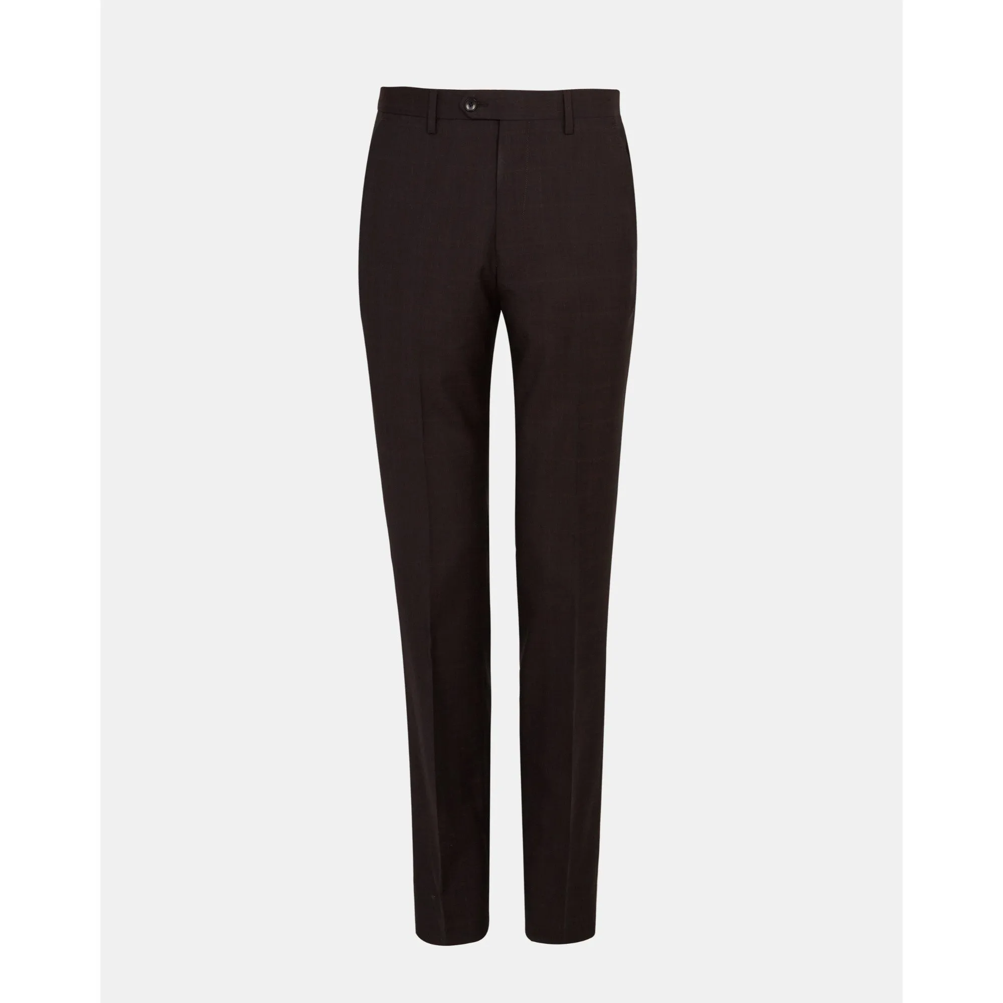 Men Mps-Westt-Rc9M-Debonair Check Trouser - Dk-Red