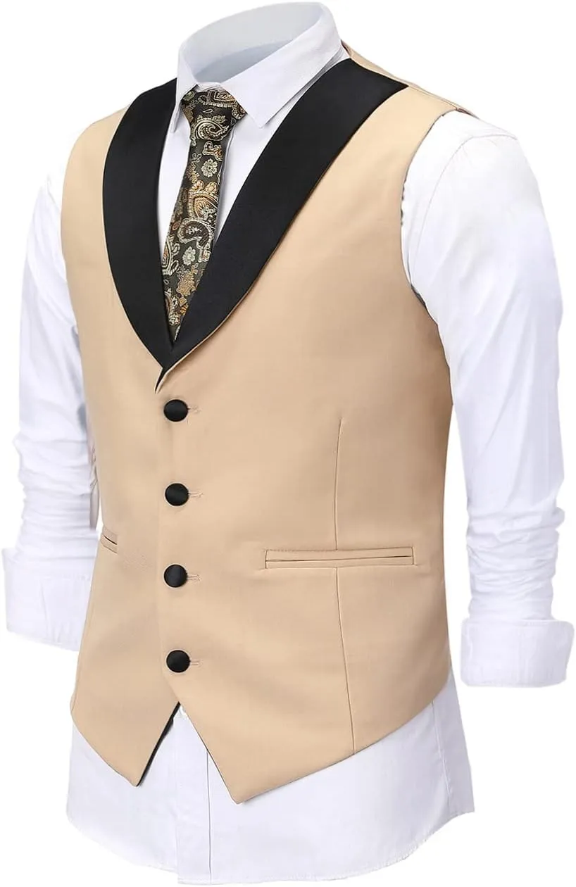 Men Suits Slim Fit 3 Pieces Wedding Formal Business Tuxedos One Button