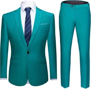 Men's 3 Piece Business Suit Slim Fit Notched Lapel One Button Jacket Vest Pants Set Casual Elegant Tuxedo Sets