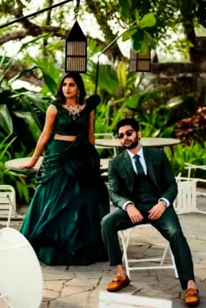Men's 3 Piece One Button Suit Green, Wedding Suit, Dinner Suit, Party Wear Suit, Bespoke Tailoring