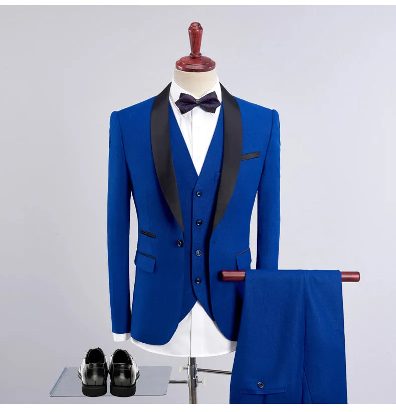 Men's 3-Pieces Casual Suit