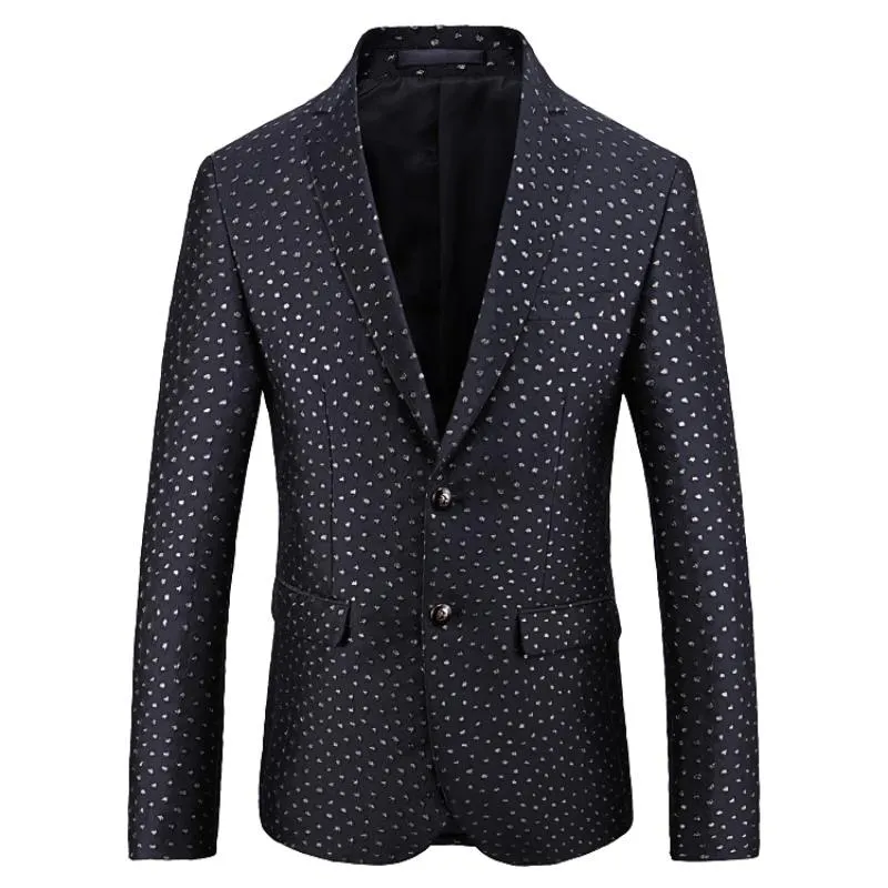 Men's Autumn Casual Jacquard Blazer | Plus Size