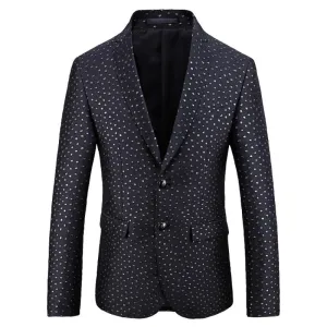 Men's Autumn Casual Jacquard Blazer | Plus Size