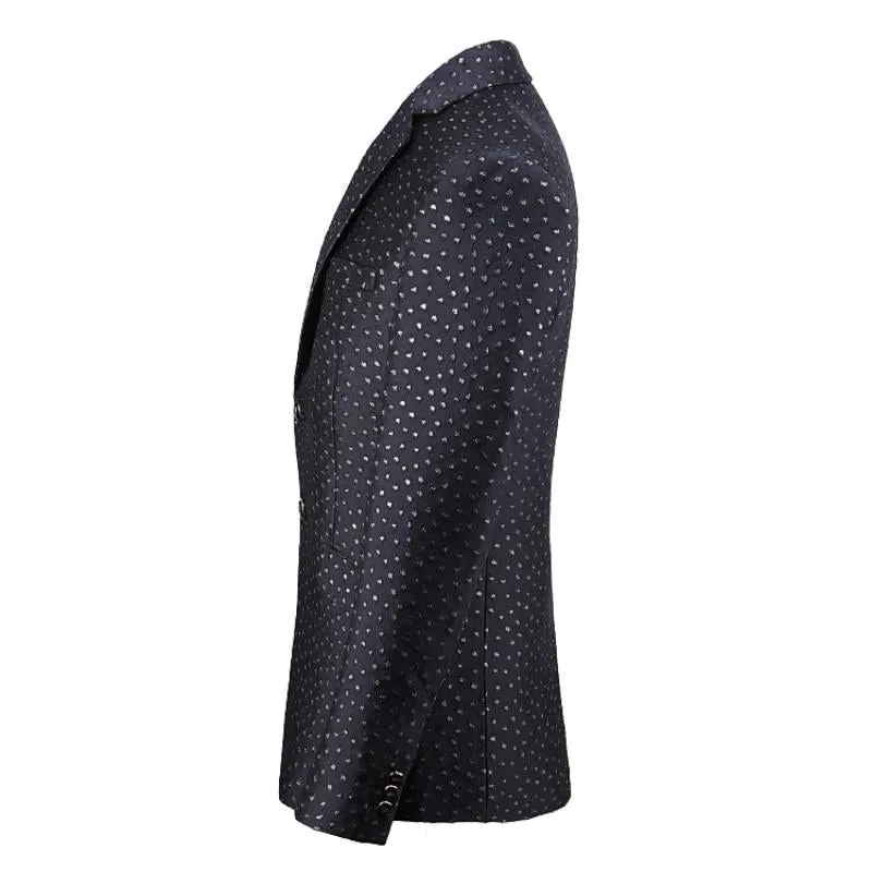 Men's Autumn Casual Jacquard Blazer | Plus Size