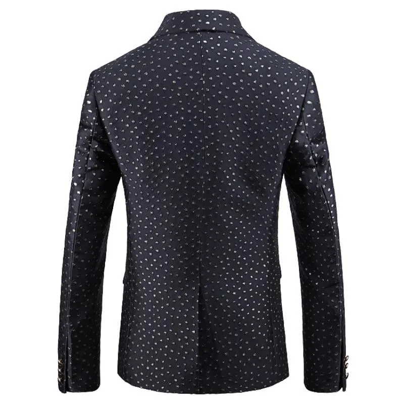 Men's Autumn Casual Jacquard Blazer | Plus Size