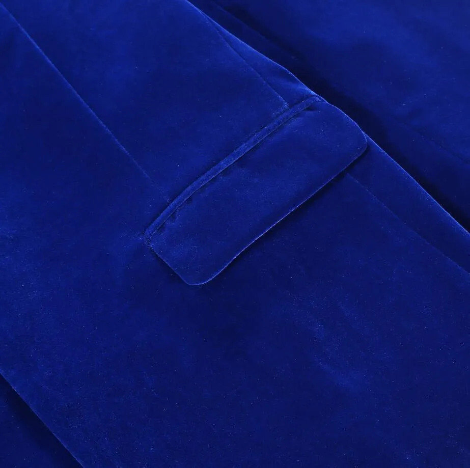 Men's Autumn/Winter Classic Velvet Suit With Bow Tie | Men's Slim Fit Tuxedo