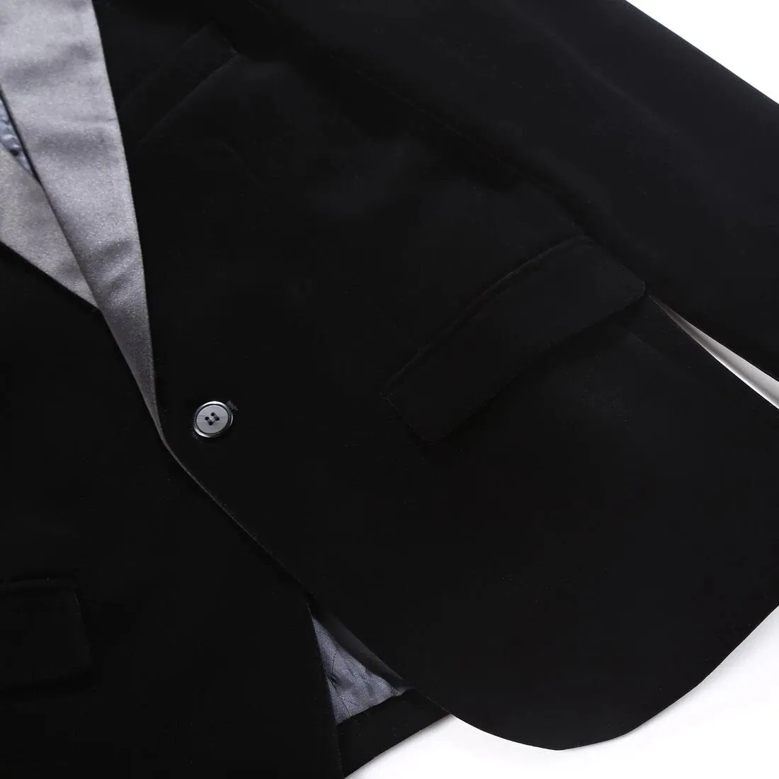 Men's Autumn/Winter Classic Velvet Suit With Bow Tie | Men's Slim Fit Tuxedo